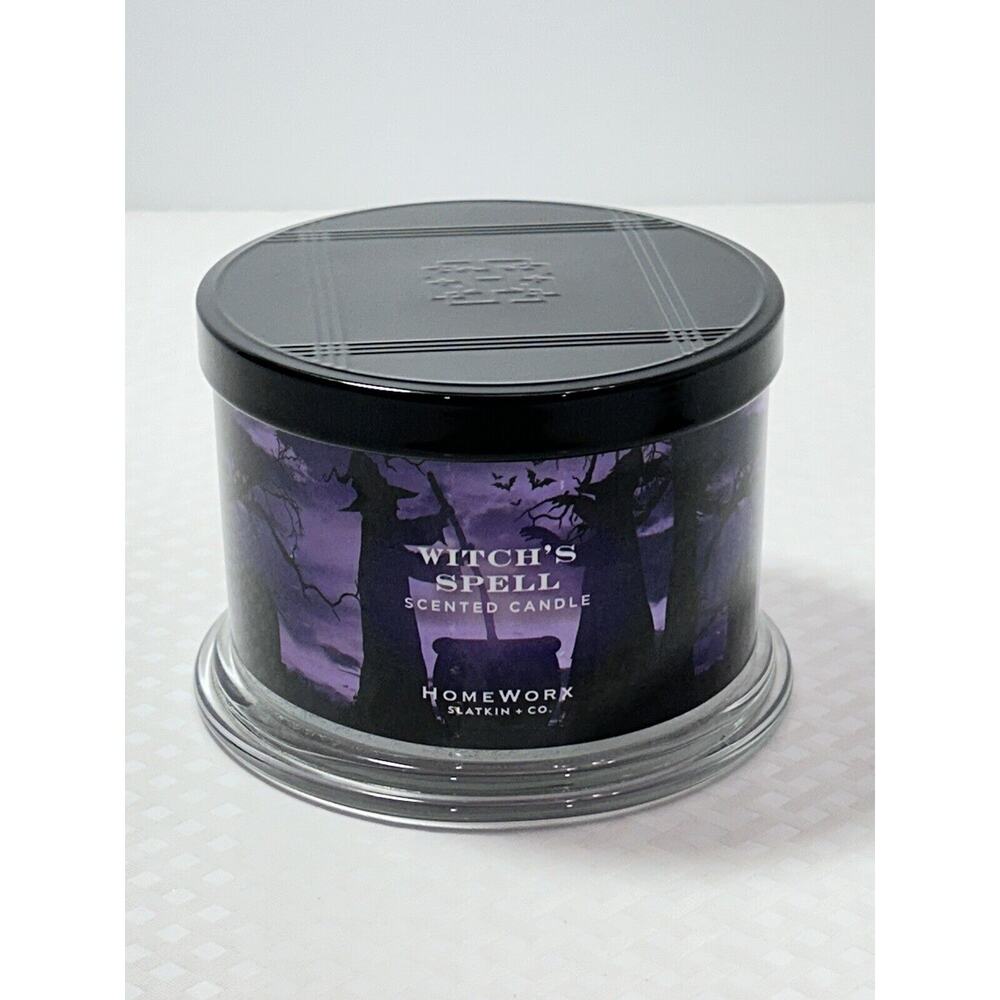 HomeWorx by Slatkin‎ & Co. Halloween Witch’s Spell Scented Candle 14 oz. New